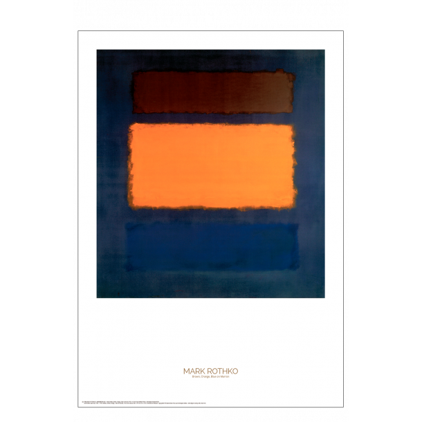 Mark Rothko Braun, Orange, Blau auf Marron