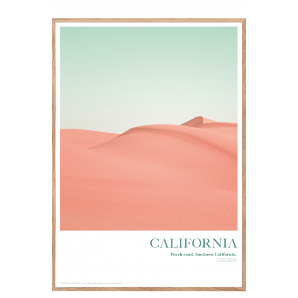 California. Peach sand