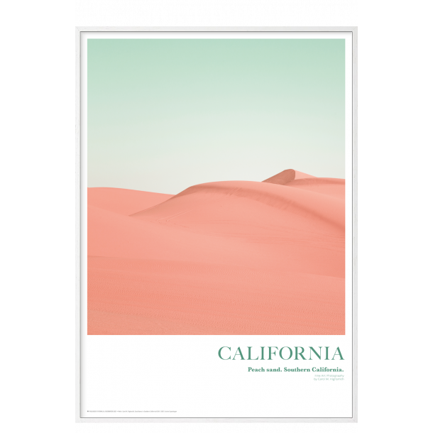 California. Peach sand