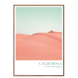 California. Peach sand