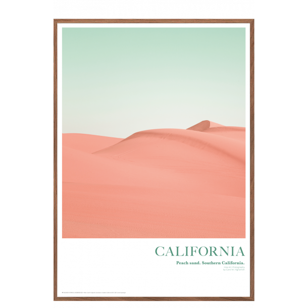 California. Peach sand