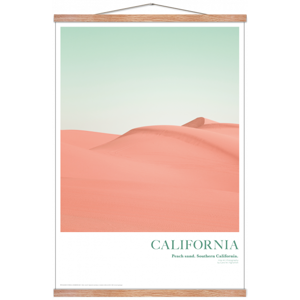 California. Peach sand