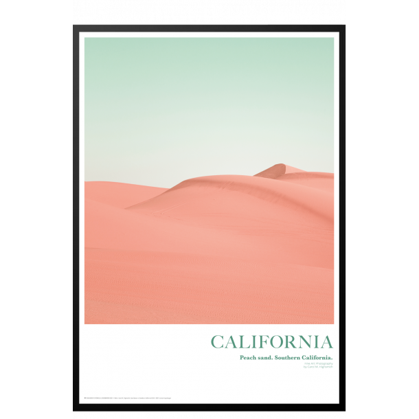 California. Peach sand