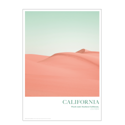 California. Peach sand