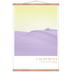 California. Purple sand