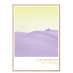 California. Purple sand