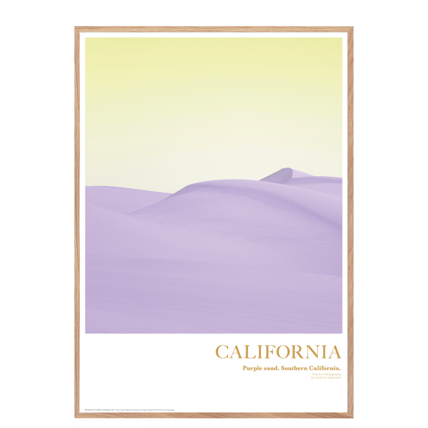 California. Purple sand