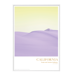 California. Purple sand