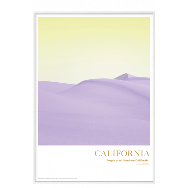 California. Purple sand