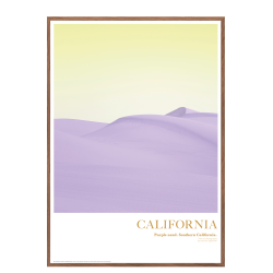 California. Purple sand