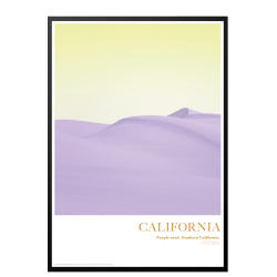 California. Purple sand