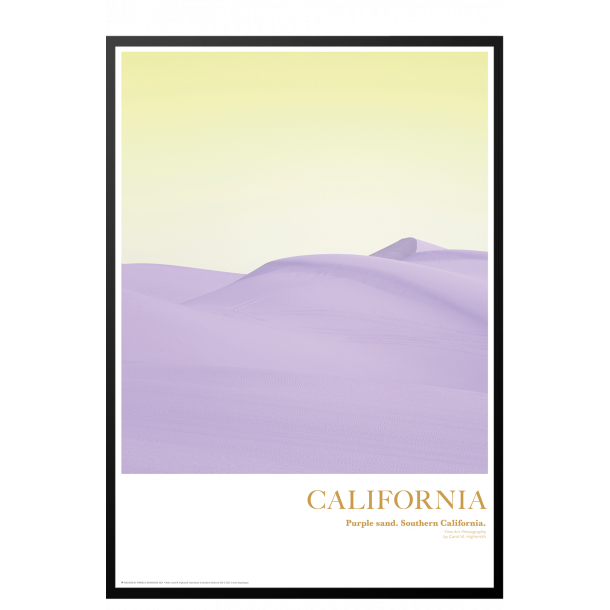 California. Purple sand