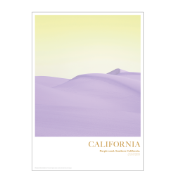 California. Purple sand