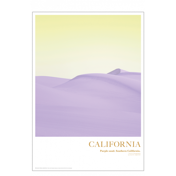 California. Purple sand