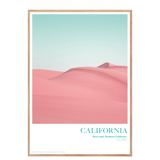 California. Rose sand