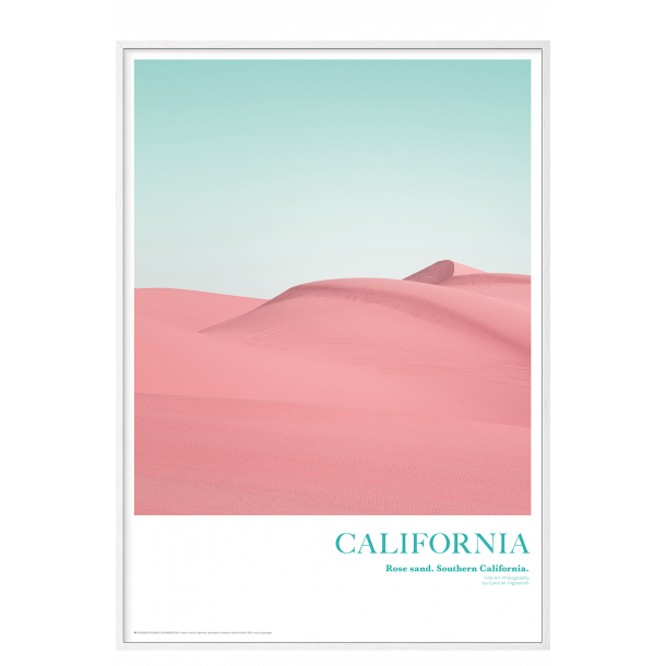 California. Rose sand