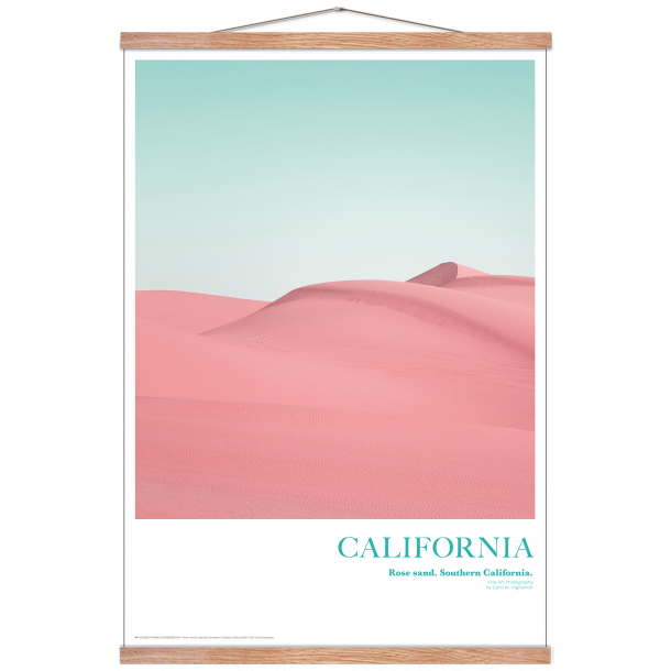 California. Rose sand