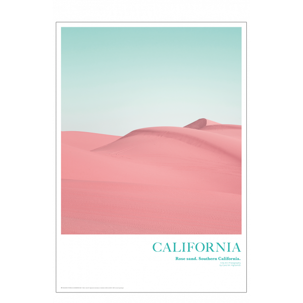 California. Rose sand
