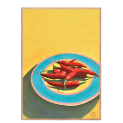 Poster with chillies