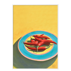 Poster with chillies