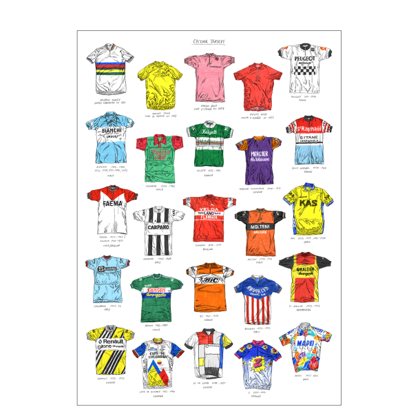 Cycling team jerseys