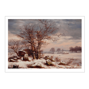 Dahl, Winterlandschaft. In der Nhe von Vordingborg