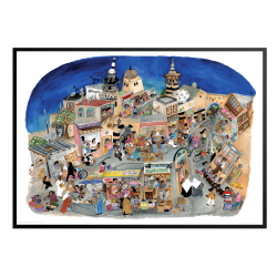 Damaskus by night, Wraber.