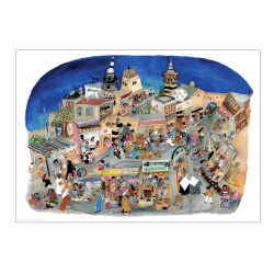 Damaskus by night, Wraber.