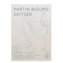 Dame skitse, rygvendt. Bigums skitser i Skitsehandlen