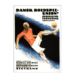 DBU 1939. Fodbold plakat