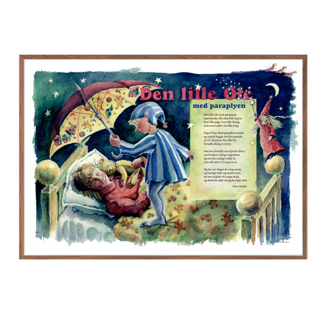 Den lille Ole med paraplyen, sangplakat