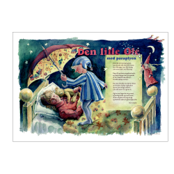 Den lille Ole med paraplyen, sangplakat