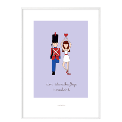 H.C. Andersen - Den Standhaftige Tinsoldat. Brneplakat.