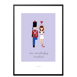 H.C. Andersen - Den Standhaftige Tinsoldat. Brneplakat.