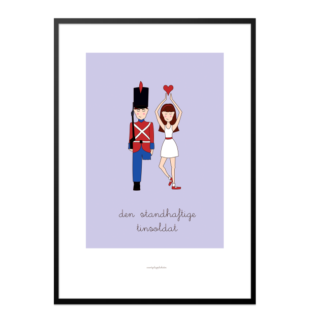 H.C. Andersen - Den Standhaftige Tinsoldat. Brneplakat.