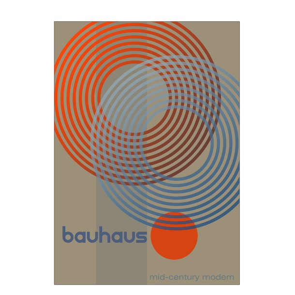 Ditlev, Bauhaus, Geometricposter