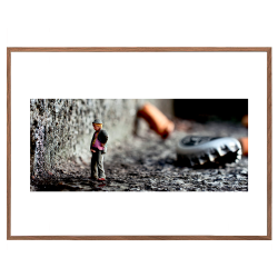 Dukke mand  fotokunst. Fotoplakat.