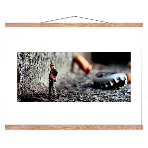 Dukke mand  fotokunst. Fotoplakat.