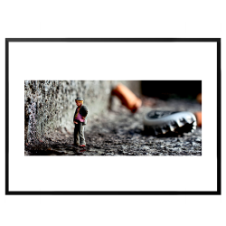 Dukke mand  fotokunst. Fotoplakat.