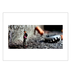 Dukke mand  fotokunst. Fotoplakat.