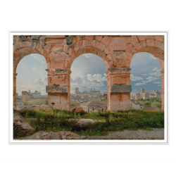 Eckersberg, View through three arches in the Colosseum's third floor