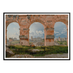 Eckersberg, View through three arches in the Colosseum's third floor