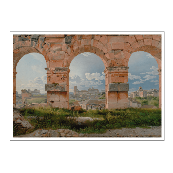 Eckersberg, View through three arches in the Colosseum's third floor