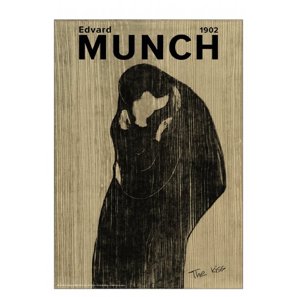 Edvard Munch. The Kiss (sand
