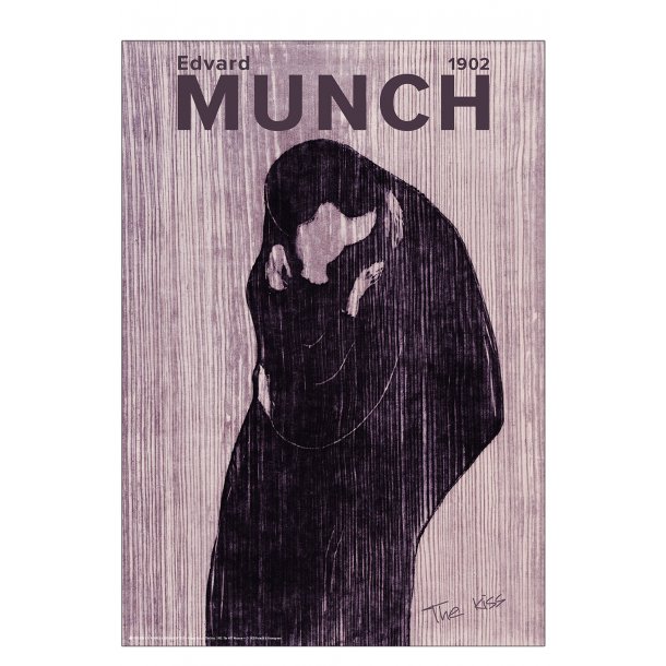 Edvard Munch. The Kiss. Purple