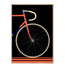 Een Uur - 49.431 v. 1 - Bicycle poster