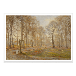 Philipsen, A late autumn day in Dyrehaven. Sunshine