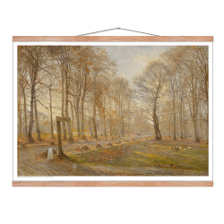 Philipsen, A late autumn day in Dyrehaven. Sunshine