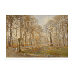 Philipsen, A late autumn day in Dyrehaven. Sunshine