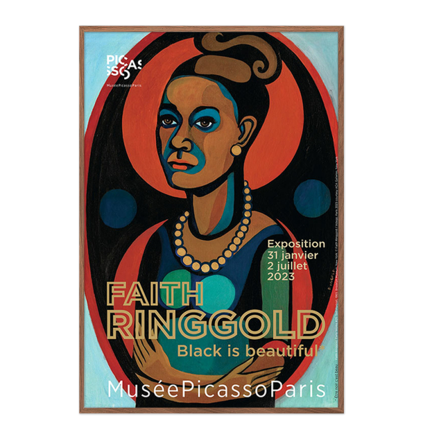 Udstillingsplakat. Faith Ringgold  Black is beautiful 